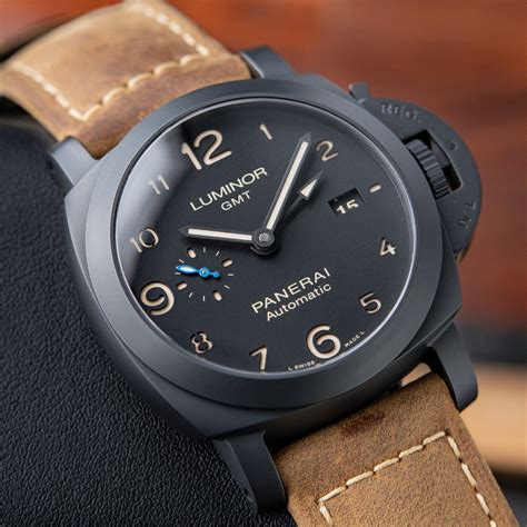 panerai pam 441 luminor 1950 3 days gmt automatic ceramica|Hands.